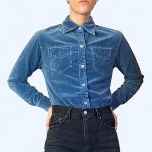 Old Navy Indigo Cotton Shirt